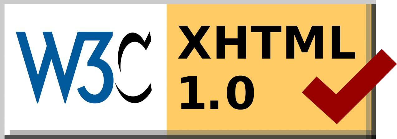 ได้รับการรับรองตามมาตรฐาน W3C XHTM 1.0