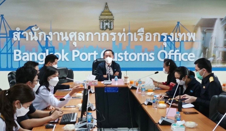 ตรวจราชการสำนักงานศุลกากรท่าเรือกรุงเทพ