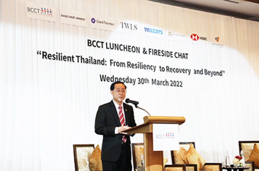 รมว.คลัง เปิดงาน BCCT LUNCHEON & FIRESIDE CHAT “Resilient Thailand: FromResiliency to Recovery and Beyond”