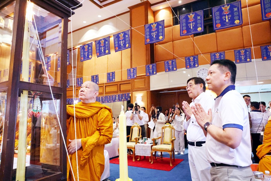 พิธีเทวาภิเษกพระคลัง ในพระคลังมหาสมบัติ เทพประจำกระทรวงการคลัง ลอยองค์ และเหรียญที่ระลึก เนื่องในโอกาสวันคล้ายวันสถาปนากระทรวงการคลัง ครบรอบ 150 ปี